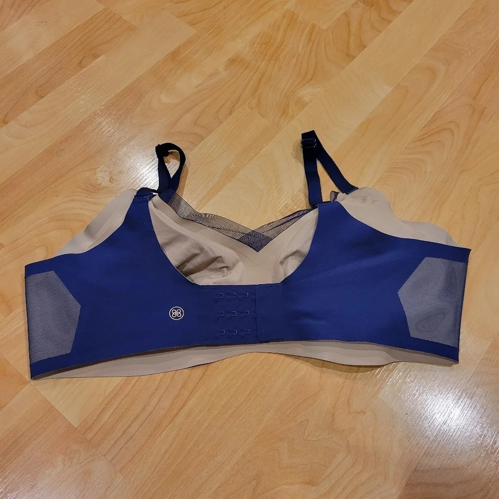 Honeylove Crossover Wireless Bra Blue Size XL